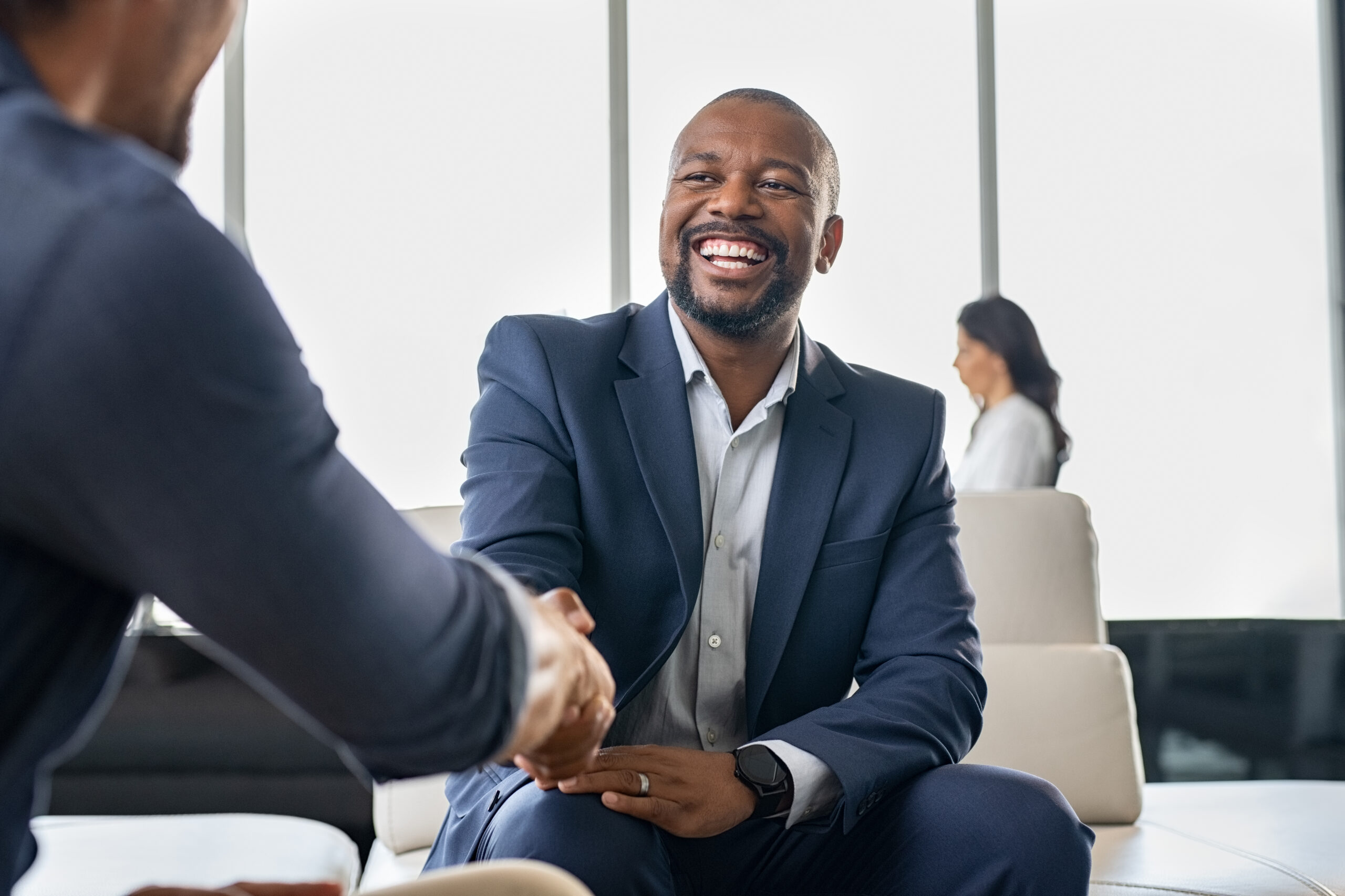 Two,Happy,Mature,Business,Men,Shaking,Hands,In,Office.,Successful